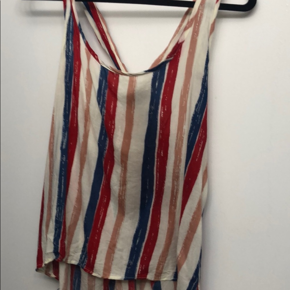 Red white and blue tank top size M